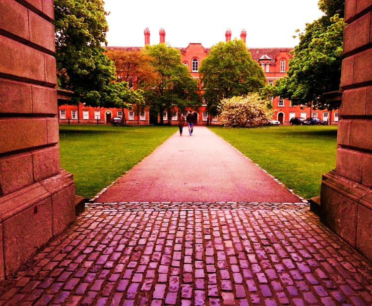 Walking through the stones