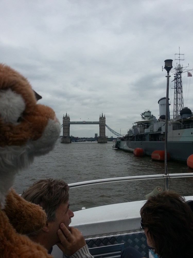 HMS Belfast and Tower Bridge. I'm on a Boat MuggerFugger