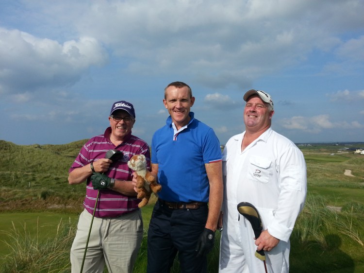 Eddie, Peter and Paul...there was a bit of cheating going on but as the saying goes All is fair in love and golf