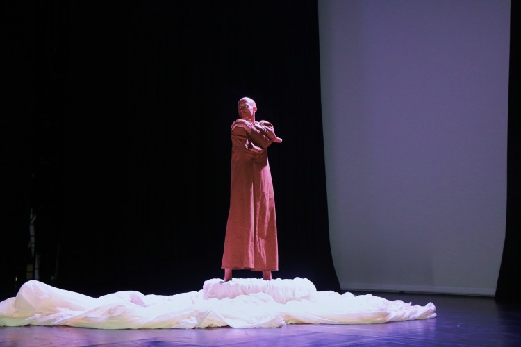 Dance Man with White Cloth Long shot