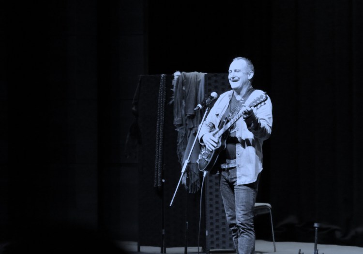 Jimeoin B&W on stage