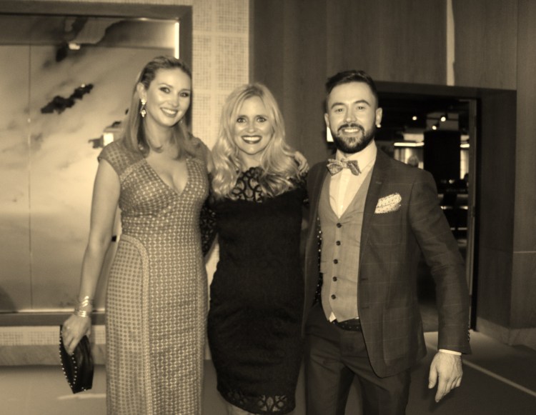 Presenters and well dressed lad