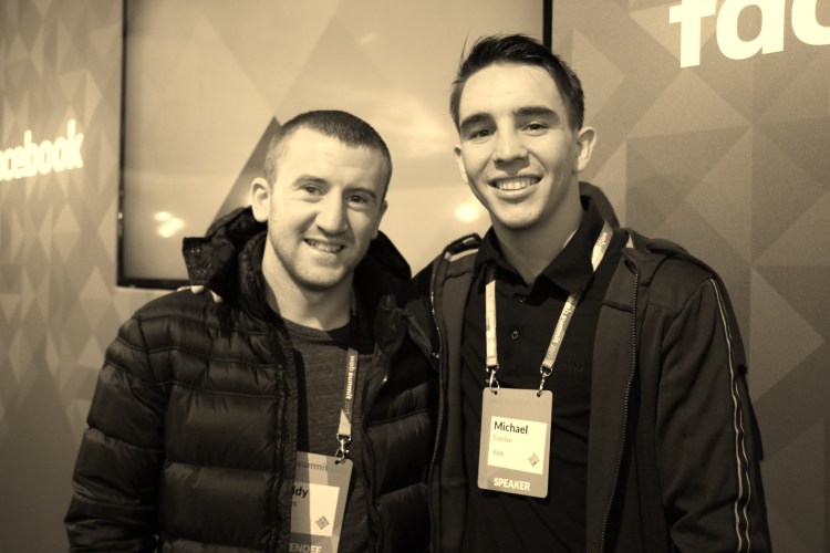 B&W Paddy and Michael